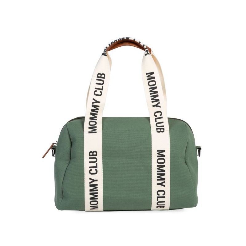 Bolso Maternal Mommy Club Signature con Correas de Lona - Verde