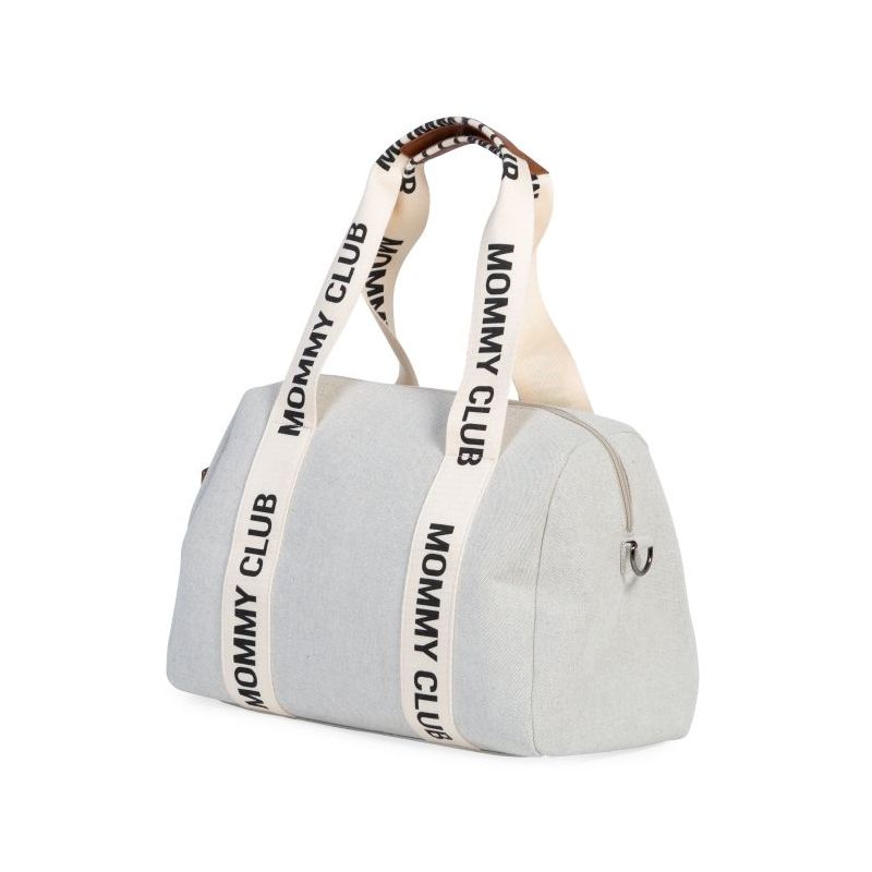 Bolso Maternal Mommy Club Signature con Correas de Lona - Blanco Roto - imagen 4