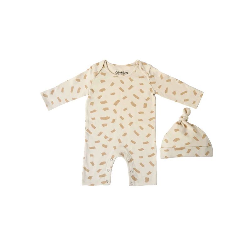 Set Bebé Pelele Recién Nacido con Gorro – Algodón GOTS Suave 0-3 Meses - Especial Regalo