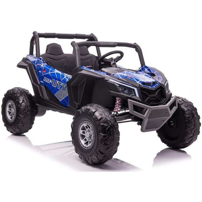 Buggy Eléctrico Infantil LEAN CARS A033 24V 4x4 con Ruedas EVA y Asiento de Ecopiel – Dorado