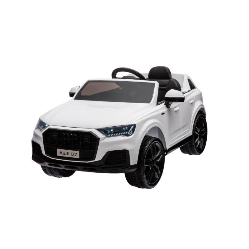 Coche Eléctrico para Niños Audi Q7 Blanco con 2 Motores, 12V y Control Remoto