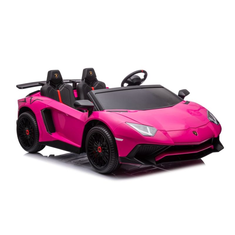 Coche Eléctrico Infantil Lamborghini XXL 24V Rosa con Bluetooth