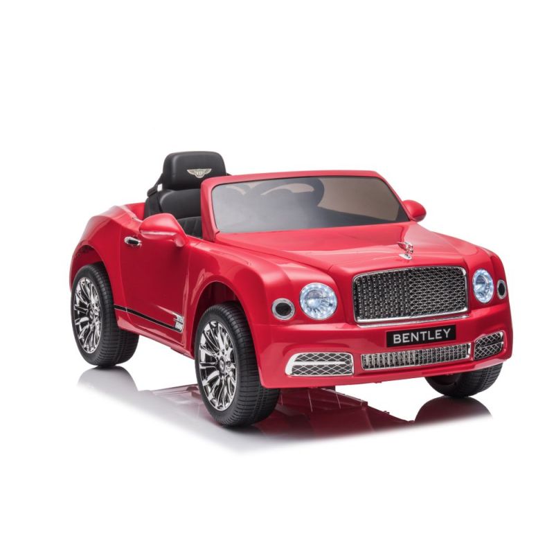 Coche Eléctrico para Niños Bentley Mulsanne Rojo con 2 Motores, 12V y Control Remoto