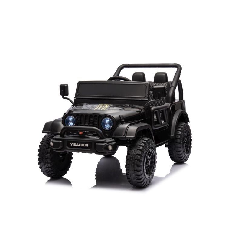 Coche Eléctrico Infantil 24V YSA8813 Negro con Control Remoto y Asiento de Ecocuero