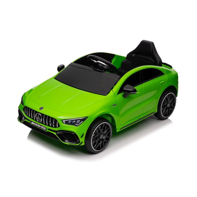 Coche Eléctrico Infantil Mercedes CLA 45s AMG Verde 4x4 con Control Remoto y Asientos de Eco-cuero - 12V - imagen 2