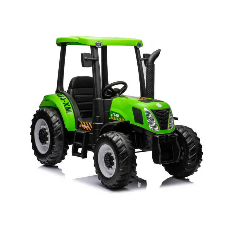 Tractor Eléctrico Infantil A011 Verde 24V con Ruedas EVA y Mando a Distancia