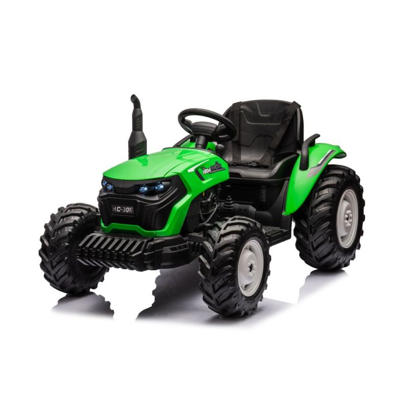 Tractor Eléctrico Infantil HC-306 Verde – 24V, 2 Motores y Control Remoto