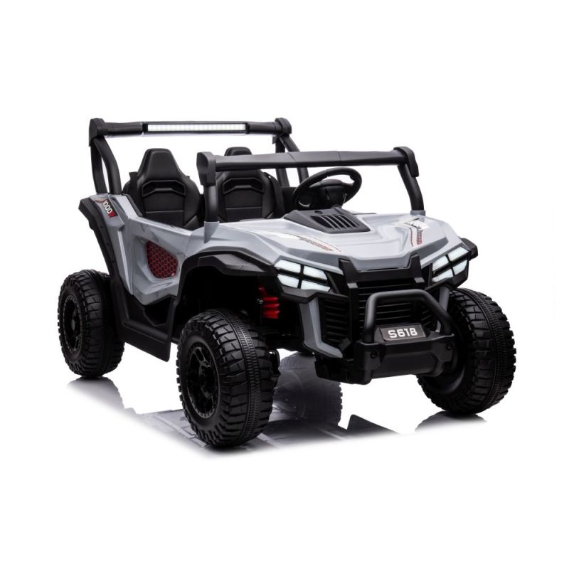 Coche Eléctrico Infantil S618 24V 4x4 LEAN CARS - Gris
