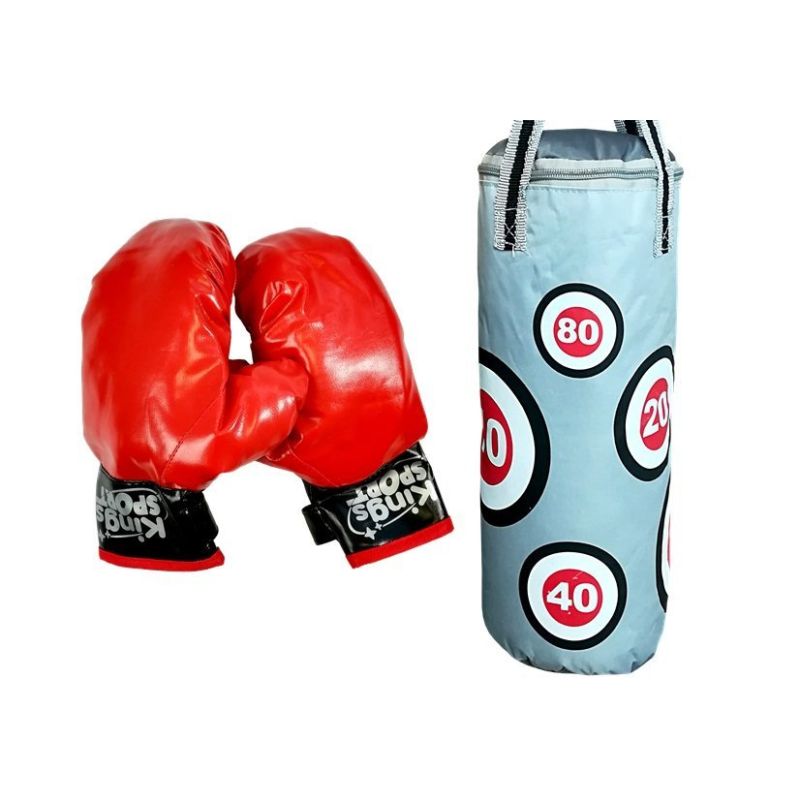 Set de Boxeo Infantil LEAN Toys - Saco con Marcador y Guantes - imagen 2