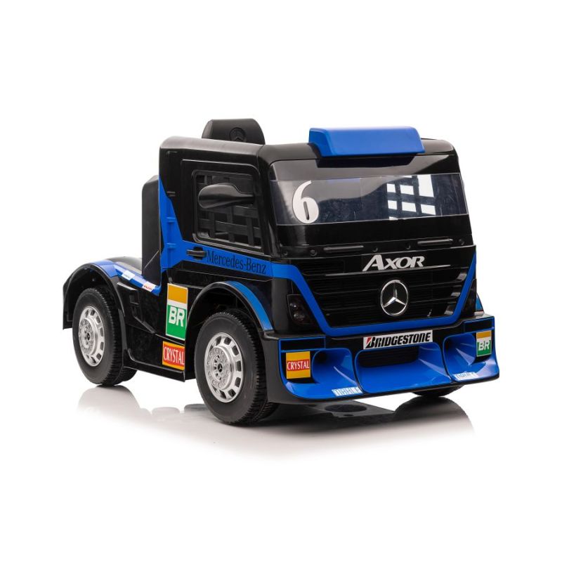 Camión Eléctrico Infantil Mercedes XMX622 Azul Marino con Control Remoto y Asiento de Eco-Cuero