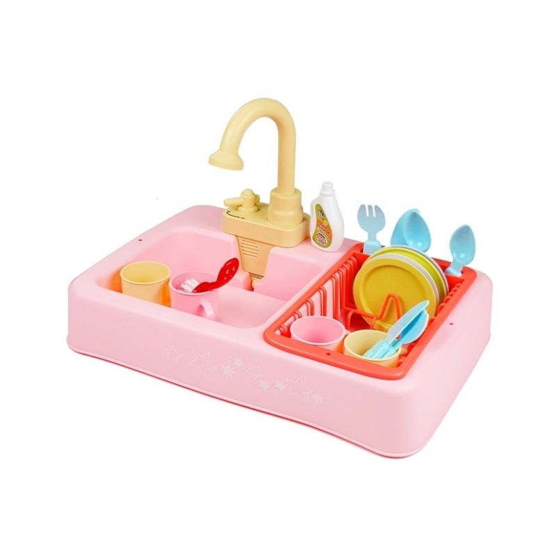 Fregadero Colorido con Grifo y Lavavajillas Infantil con Accesorios - imagen 2