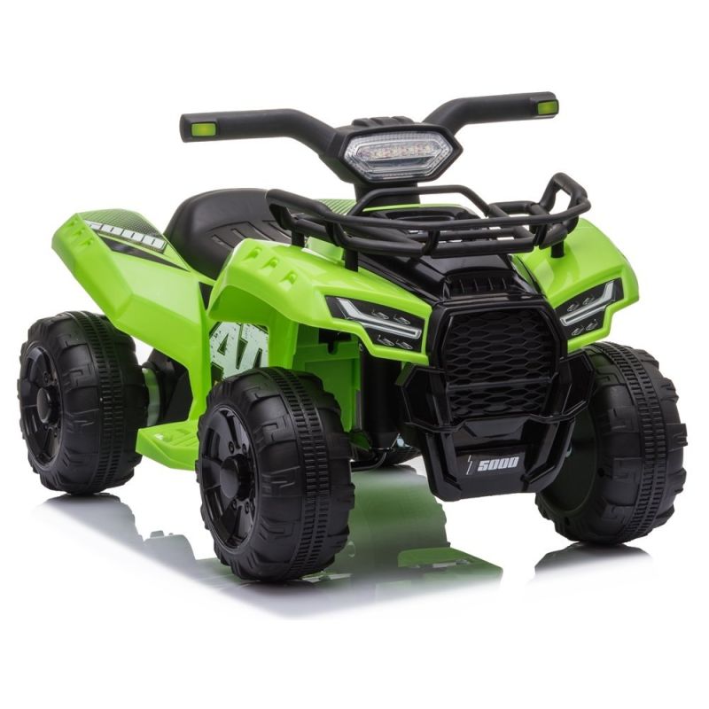 Quad Eléctrico Infantil JS320 Verde con Motor de 45W, Batería 6V y Sonidos - Velocidad hasta 2 km/h