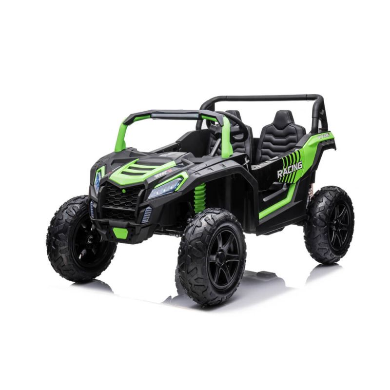 Buggy Eléctrico Infantil STRONG A032 Verde – 24V, 180W, Ruedas Inflables y Carga de 100 kg