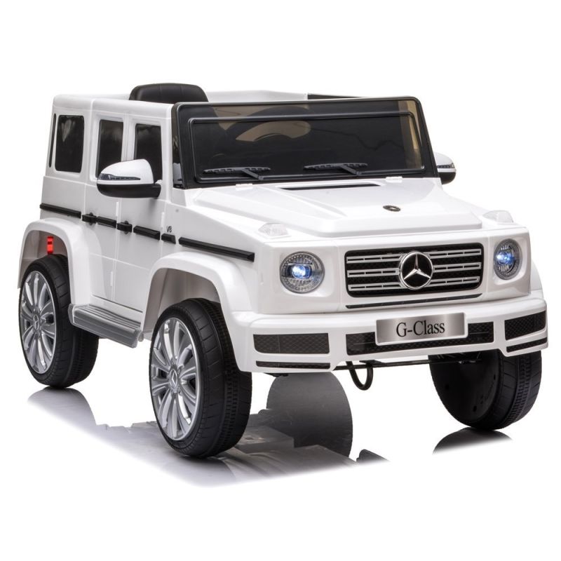 Coche Eléctrico para Niños Mercedes G500 Blanco con 2 Motores, 12V y Control Remoto - imagen 2