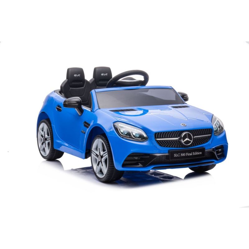 Coche Eléctrico Infantil Mercedes SLC 300 Azul con Mando a Distancia y Asiento de Piel
