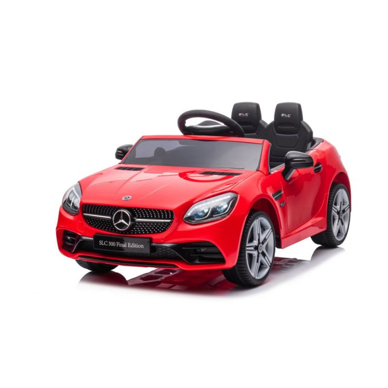 Coche Eléctrico Infantil Mercedes SLC 300 Rojo con Control Remoto y Asiento de Piel