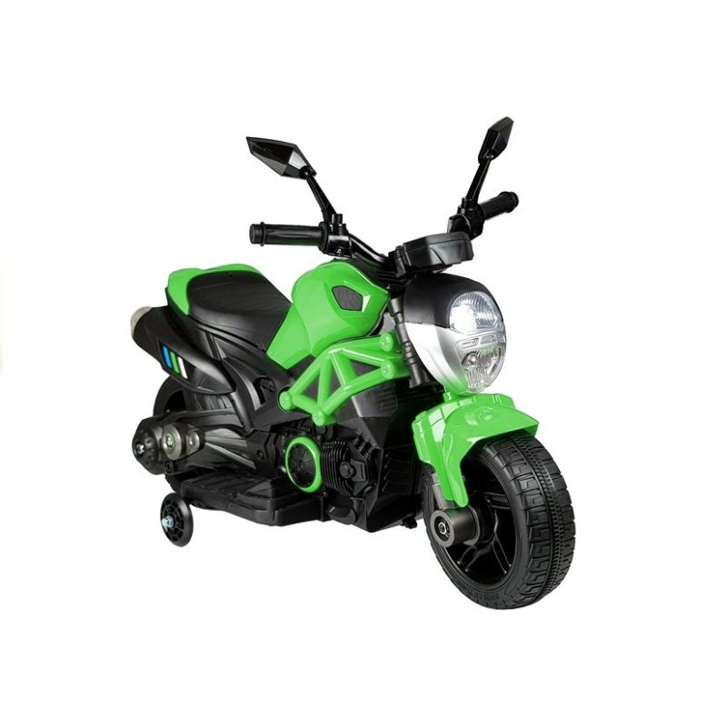 Moto Eléctrica Infantil GTM1188 con Luces y Función de Marcha Atrás - 6V-Verde