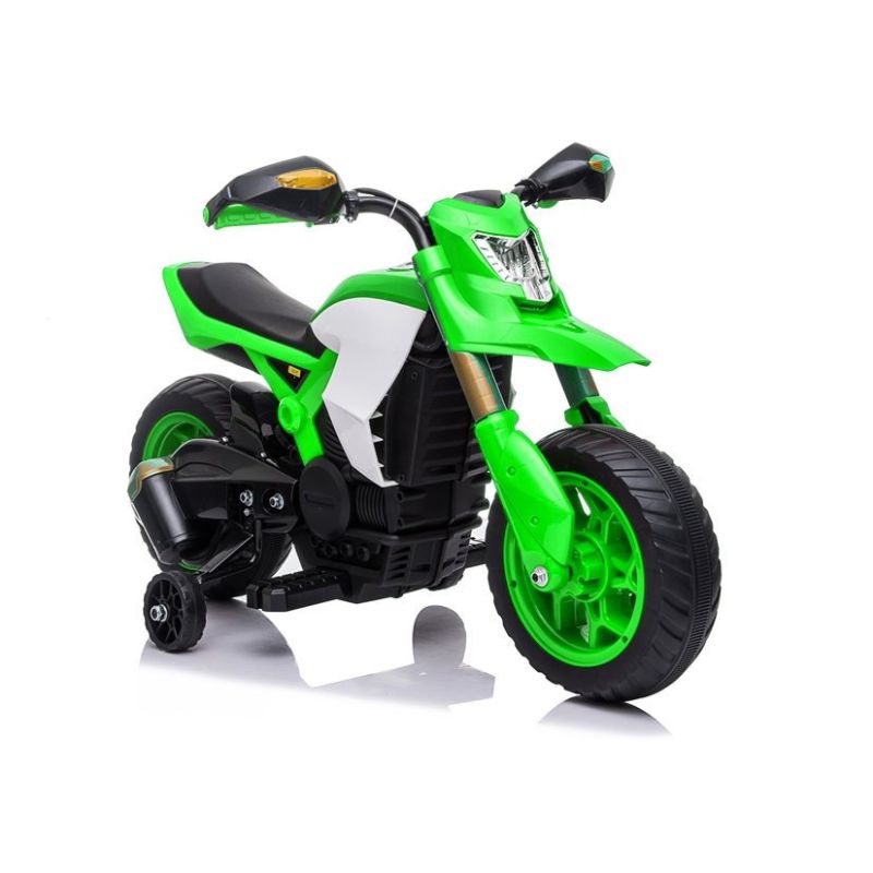 Moto Eléctrica Infantil TR1909 Verde 6V con Luz Frontal