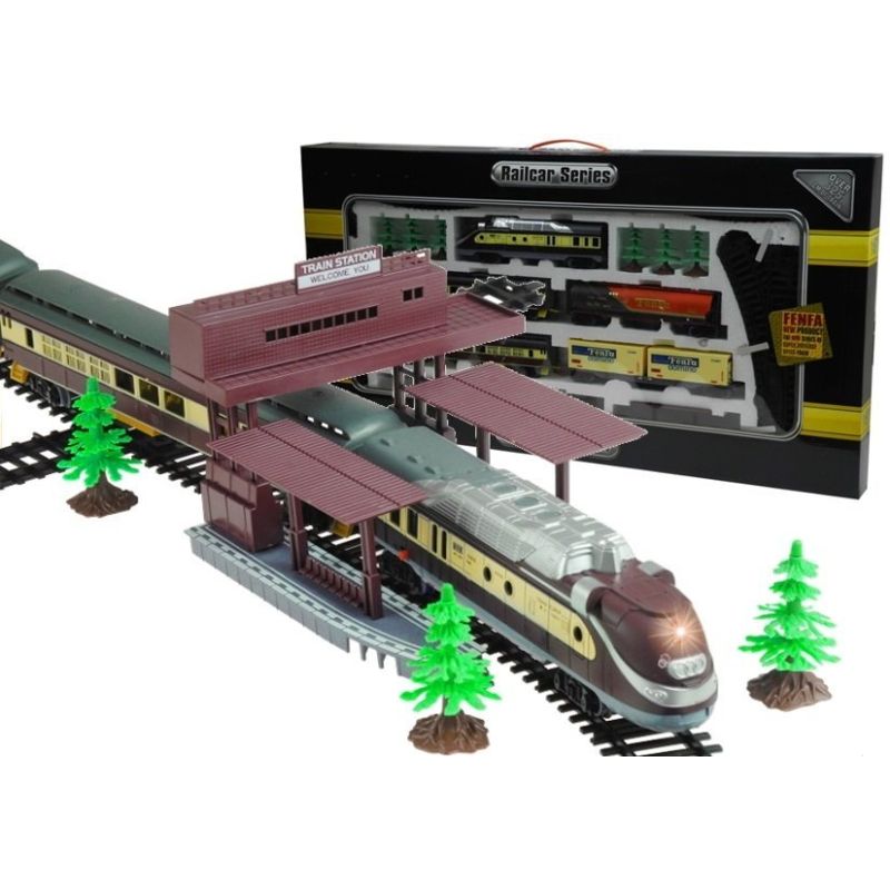 Set de Tren Eléctrico Fenfa con 5 Vagones y Accesorios