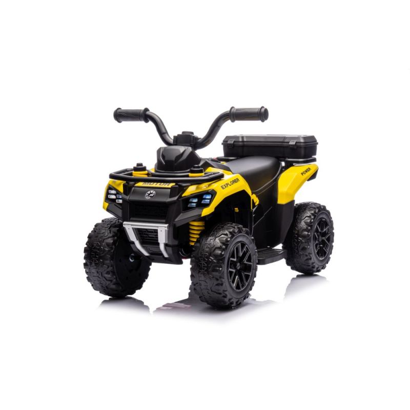 Quad Eléctrico Infantil GTS1155 Amarillo con Motor 35W y Batería 6V - Velocidad hasta 2 km/h