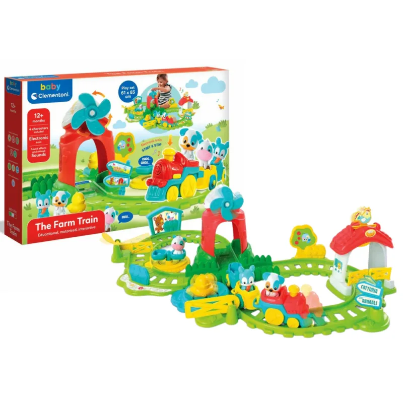 Tren Interactivo de la Granja Clementoni - Juego Educativo y Divertido para Niños
