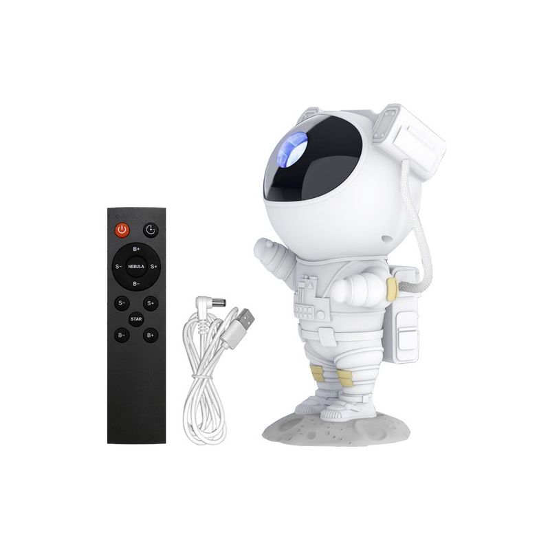 Proyector Astronauta LED Estrellas y Nebulosa – Luz Nocturna Infantil con Mando