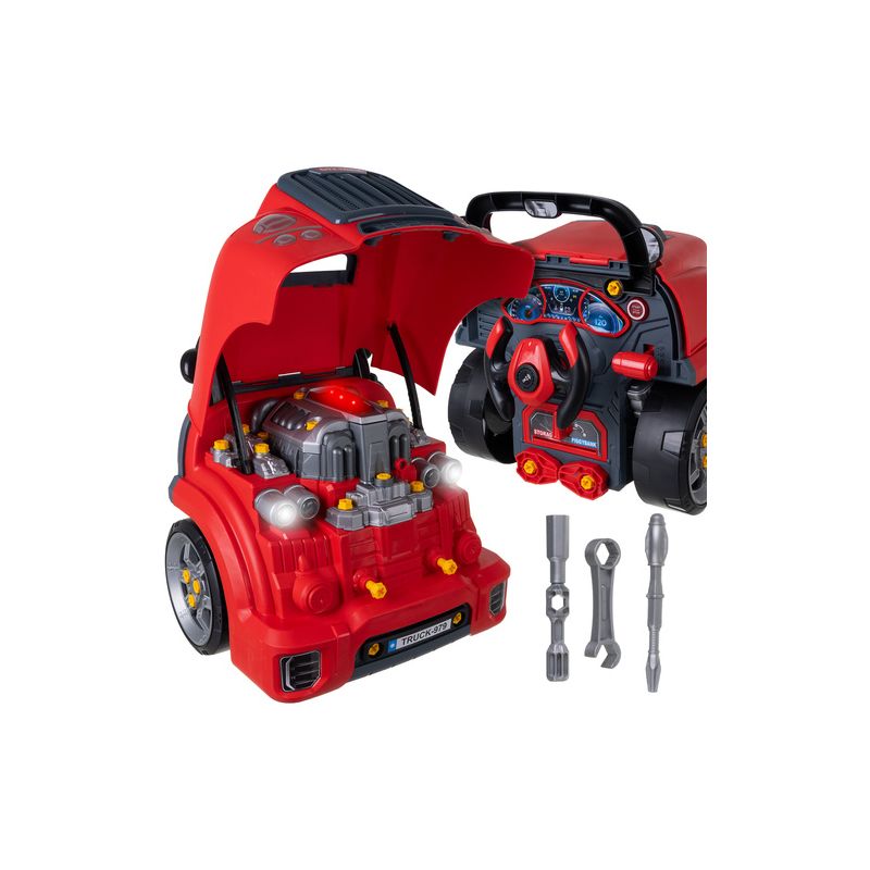 Taller Mecánico Infantil Iso Trade – Coche con Motor Desmontable, Herramientas y Efectos Realistas