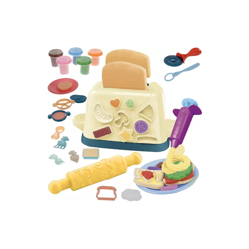 Set de plastilina con tostadora