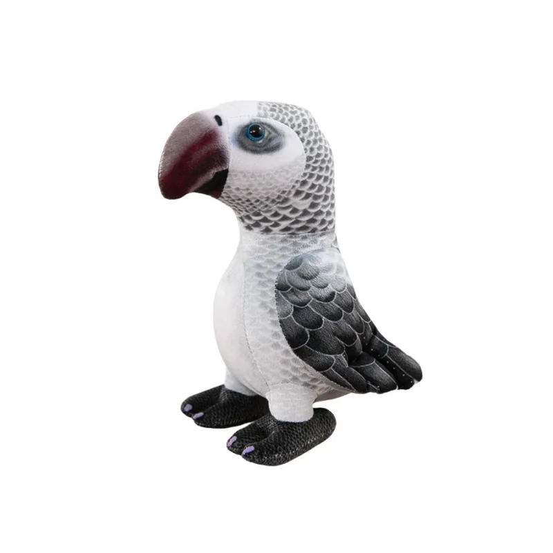 Peluche de Loro 20 cm - Colección Nueva Fauna-Gris - imagen 2