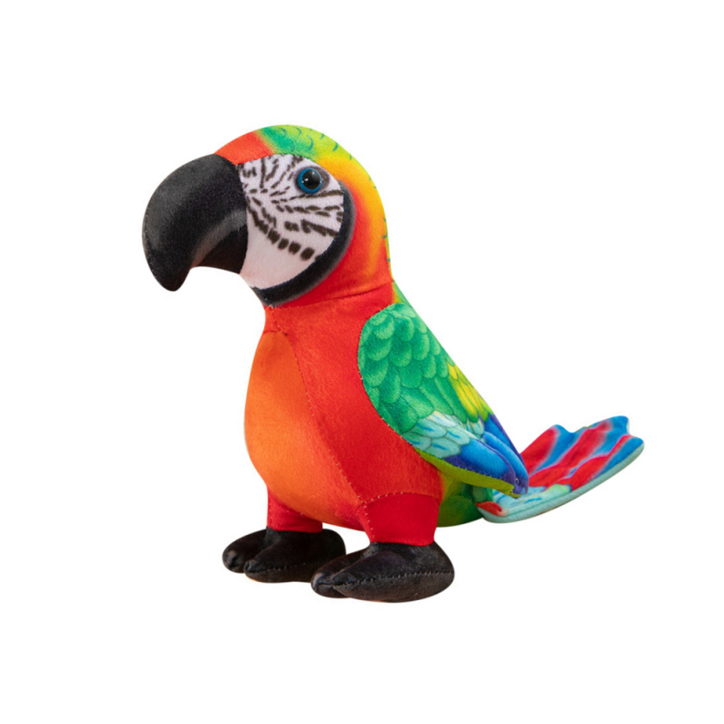 Peluche de Loro 20 cm - Colección Nueva Fauna-Rojo - imagen 2
