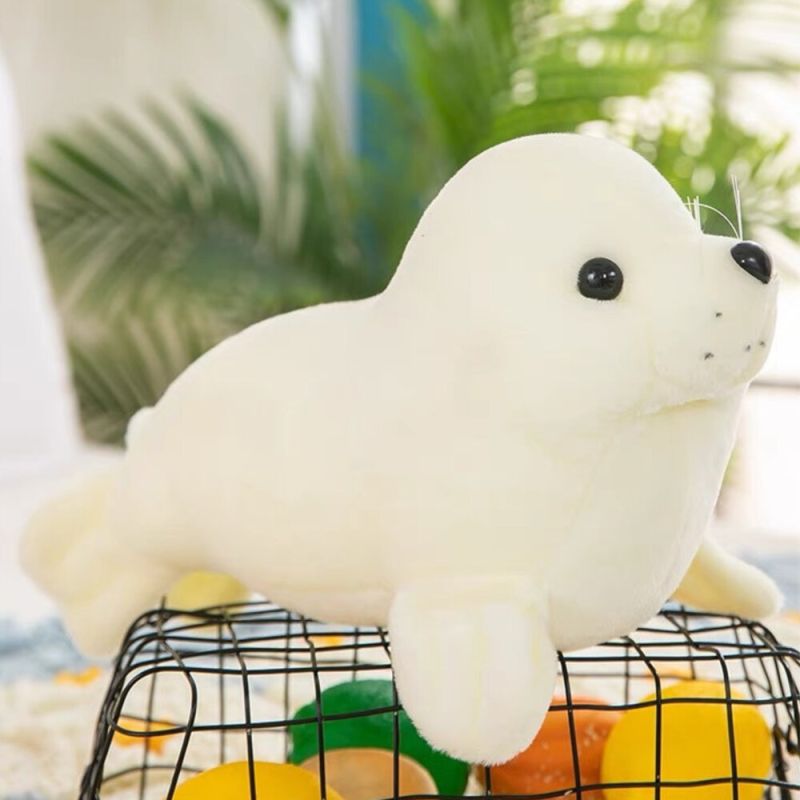 Peluche Foca Blanca 24 cm - Colección Nueva Fauna