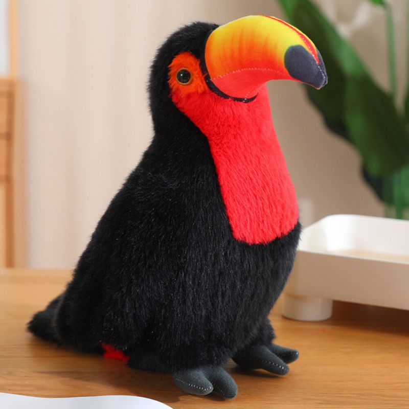 Peluche Tucán 30 cm - Colección Nueva Fauna-Rojo