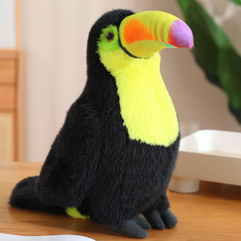 Peluche Tucán 30 cm - Colección Nueva Fauna-Amarillo