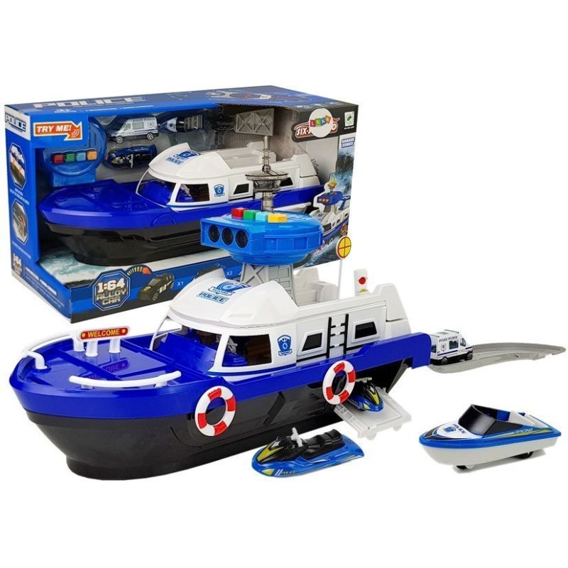 Barco de Transporte Policial con Coches, Sonidos y Luces - imagen 2