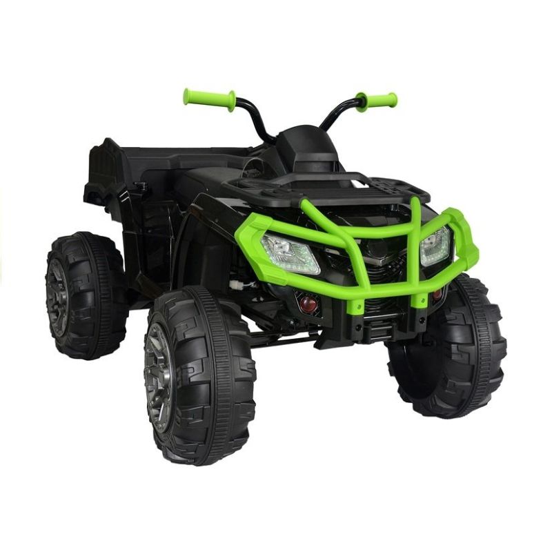 Quad Eléctrico Infantil BDM 0909 Verde 24V con Luces LED y Asiento de Piel
