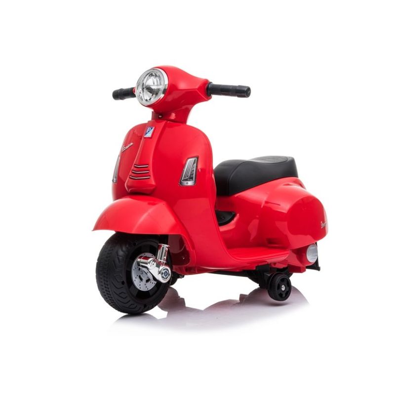 Scooter Eléctrico Infantil Vespa GTS 300 Mini Roja 6V con Luces LED