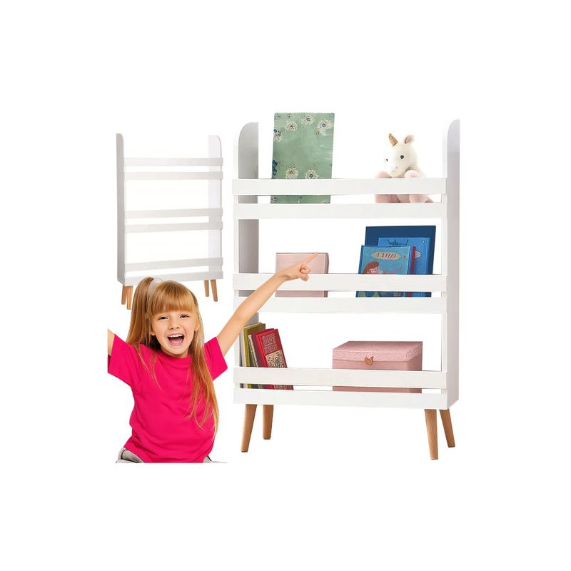 Estantería Infantil RUHHY de Madera MDF – 3 Estantes Abiertos para Libros y Juguetes