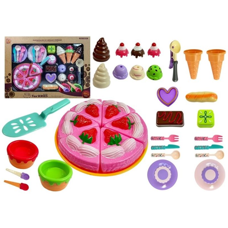 Set de Dulces para Niños - Tienda de Confitería con Pasteles e Helados