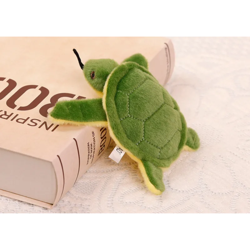 Llavero de Peluche Tortuga Verde con Sonido – 15 cm - imagen 2
