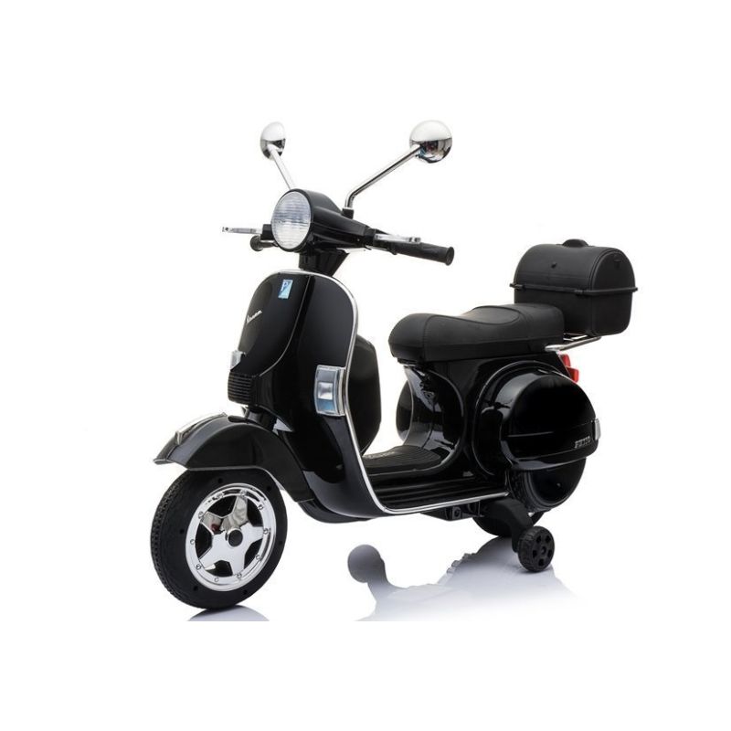 Scooter Eléctrico Infantil Vespa Negro 12V