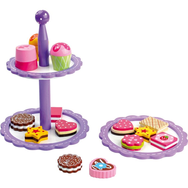 Estantería Galletas y Bombones - Juguete de Madera - 16 piezas