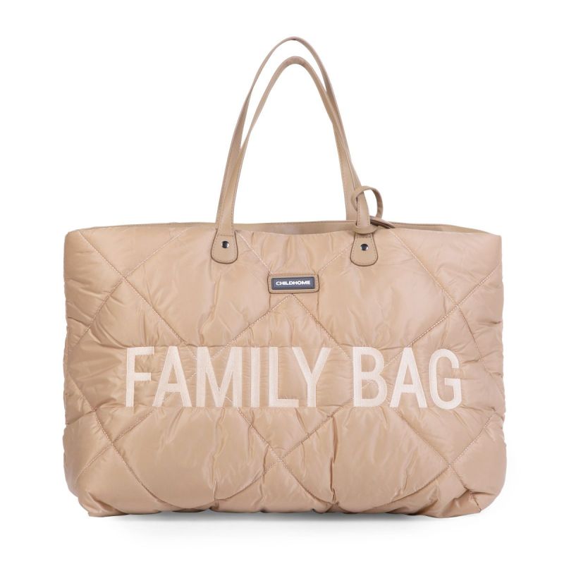 Bolso Family Bag Acolchado en Color Beige de Childhome