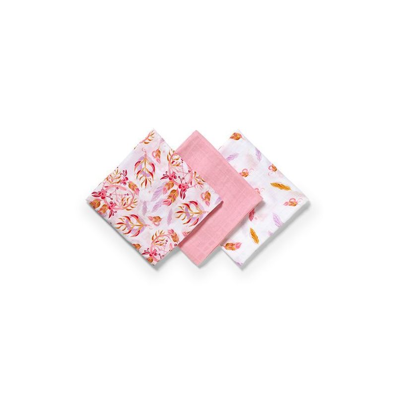 Muselinas Rosas de Bambú - 70 x 70 cm
