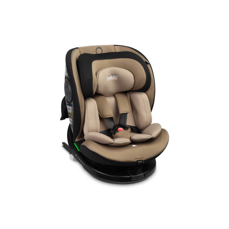 Silla de Coche Mokki i-Size (40-150 cm) - Seguridad y Comodidad Innovadora para Todas las Etapas-Beige