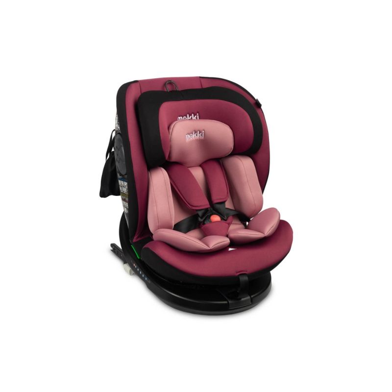 Silla de Coche Mokki i-Size (40-150 cm) - Seguridad y Comodidad Innovadora para Todas las Etapas-Rojo
