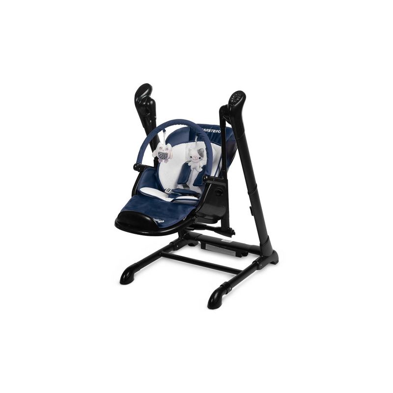 Silla Alta y Columpio 2 en 1 Indigo Black - Elegancia y Comodidad para tu Bebé-Azul Marino