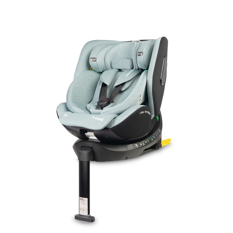 Silla de Auto Lumi 360° ISOFIX con Reclinación, Ventilación y Reductores – Desde 0 meses hasta 12 años (40-150 cm)-Menta