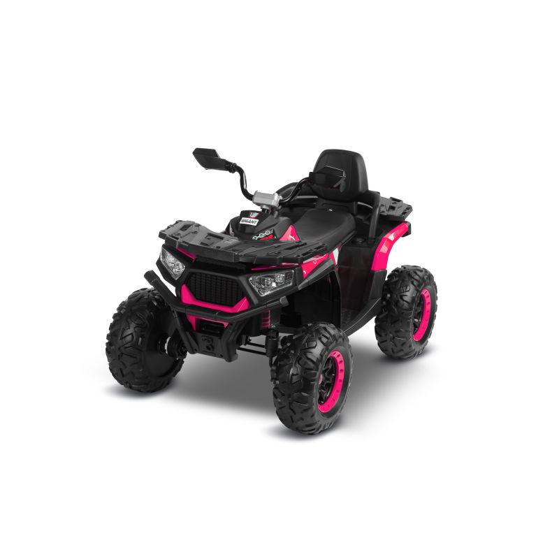 QUAD GIGANT: Vehículo a Batería Todoterreno - Aventuras Off-Road para Niños con Control y Estilo-Rosa