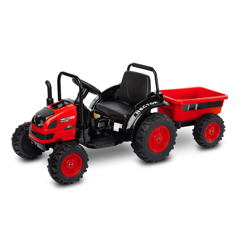 Tractor eléctrico para Niños Héctor en color Rojo