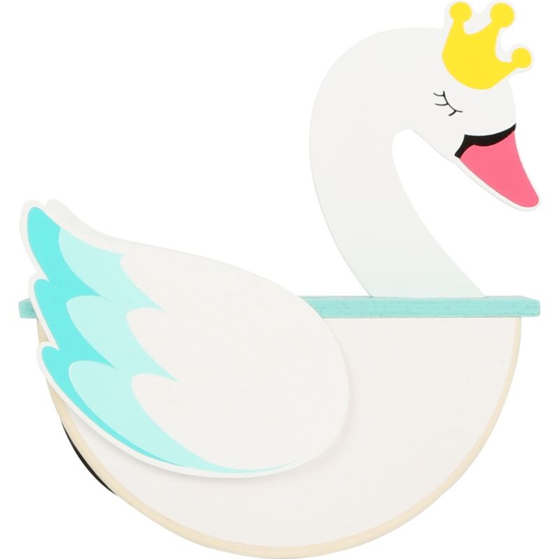 Hucha de madera Cisne - 16 cm de altura
